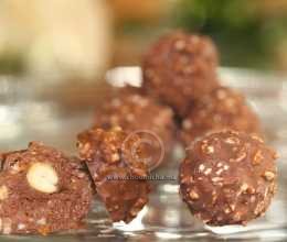 Rochers au chocolat et aux amandes